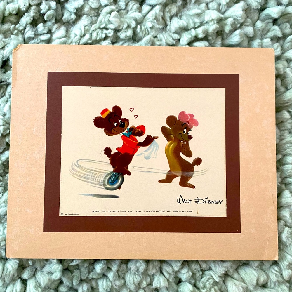 Vintage (1940s) Disney Print - Fun and Fancy Free